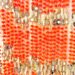 Orange Pom Pom Mirror Garlands Pack of 10