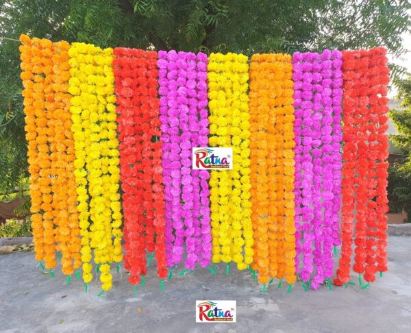 Multi-Color Marigold Garlands - Image 2