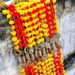 Yellow and Red Pom Pom Garlands Pack of 20